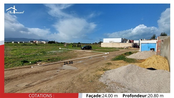 Soliman&nbsp;Dhahri&nbsp;Terrain&nbsp;Terrain nu&nbsp;Terrain de 500 m2 � 200 dt le m2