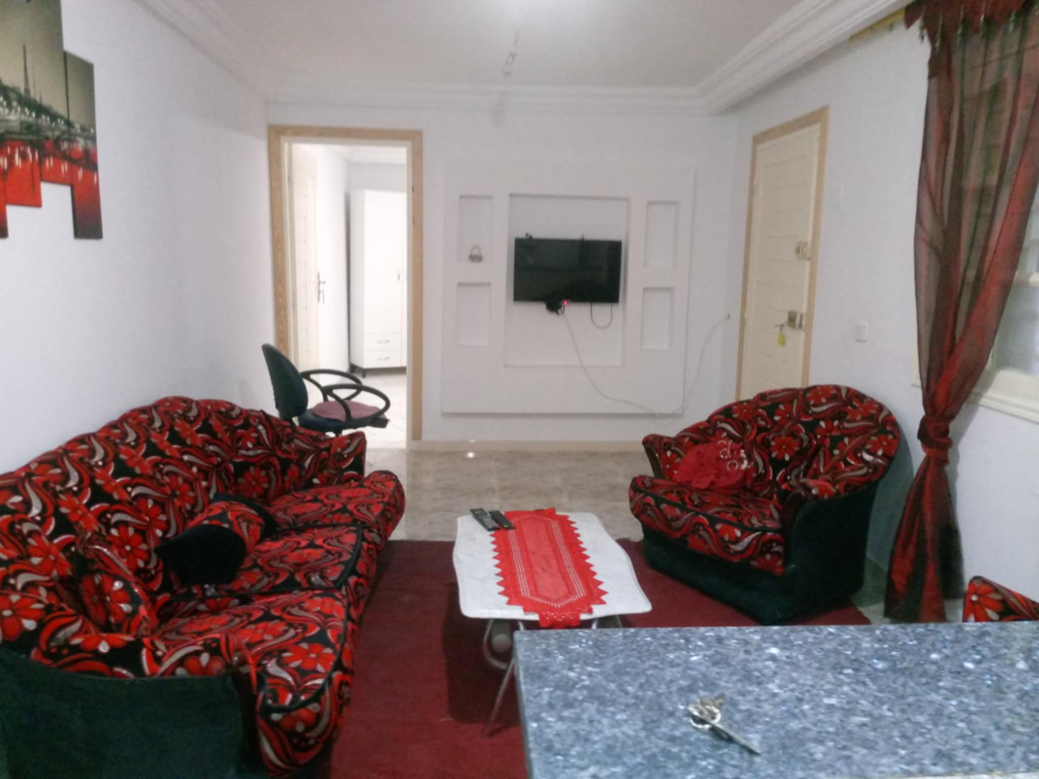 Mnihla&nbsp;Cite Rafaha&nbsp;Location&nbsp;Maisons&nbsp;Rez de chauss�e s1 meubl� a la cit� rafaha wb4389
