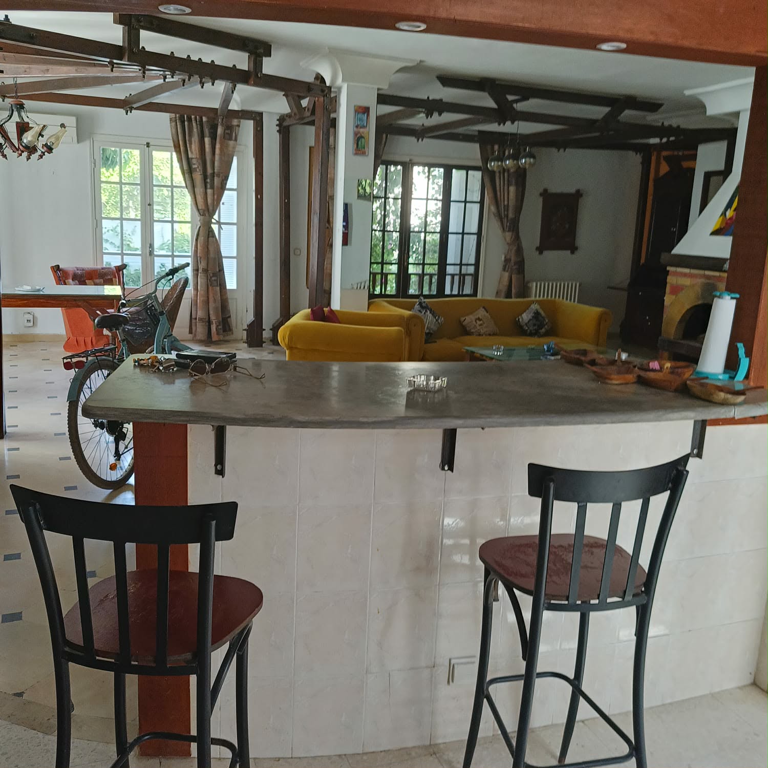 Ariana Ville&nbsp;El Menzah 8&nbsp;Location&nbsp;Maisons&nbsp;Rez de chauss�e s2 meubl� a el manzah 8 wb2029