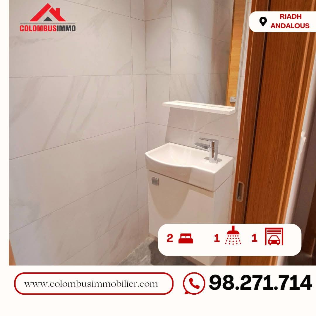 Ariana Ville&nbsp;Riadh Landlous&nbsp;Location&nbsp;Appart. 3 pi�ces&nbsp;Appartement s2 � riadh andalous