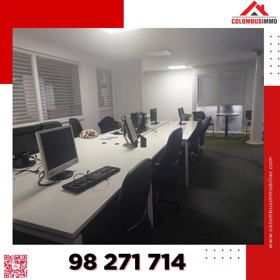 La Soukra&nbsp;La Soukra&nbsp;Bureaux & Commerces&nbsp;Bureau&nbsp;Bureau en open espace soukra