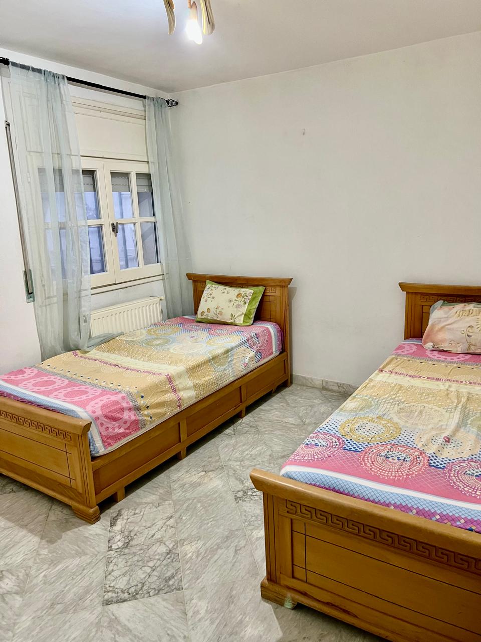 La Soukra&nbsp;Cite Elyes&nbsp;Location&nbsp;Appart. 3 pi�ces&nbsp;Beau rdj s2 meubl� avec grand jardin