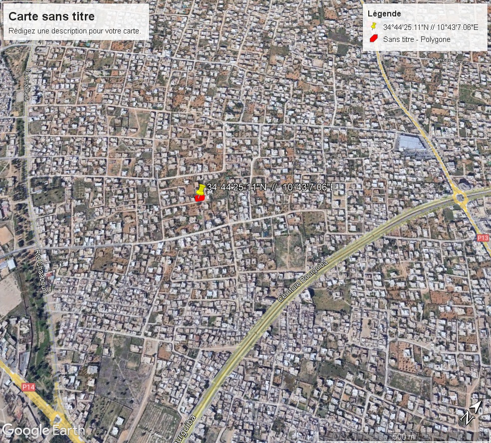 Sfax Ville&nbsp;Sfax&nbsp;Terrain&nbsp;Terrain nu&nbsp;Terrain rte manzel checker km 3