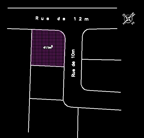 La Soukra&nbsp;Cite Ettaamir 5&nbsp;Terrain&nbsp;Terrain nu&nbsp;Terrain 411 m2 � jinen el mohandissine attaamir 5