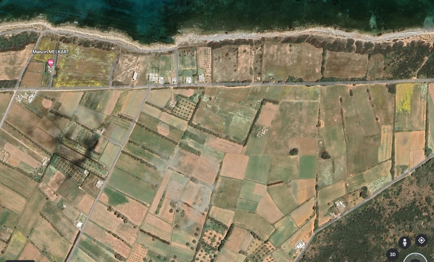 Kelibia&nbsp;Kerkouane&nbsp;Terrain&nbsp;Terrain nu&nbsp;Projet lotissement priv� pieds dans l'eau