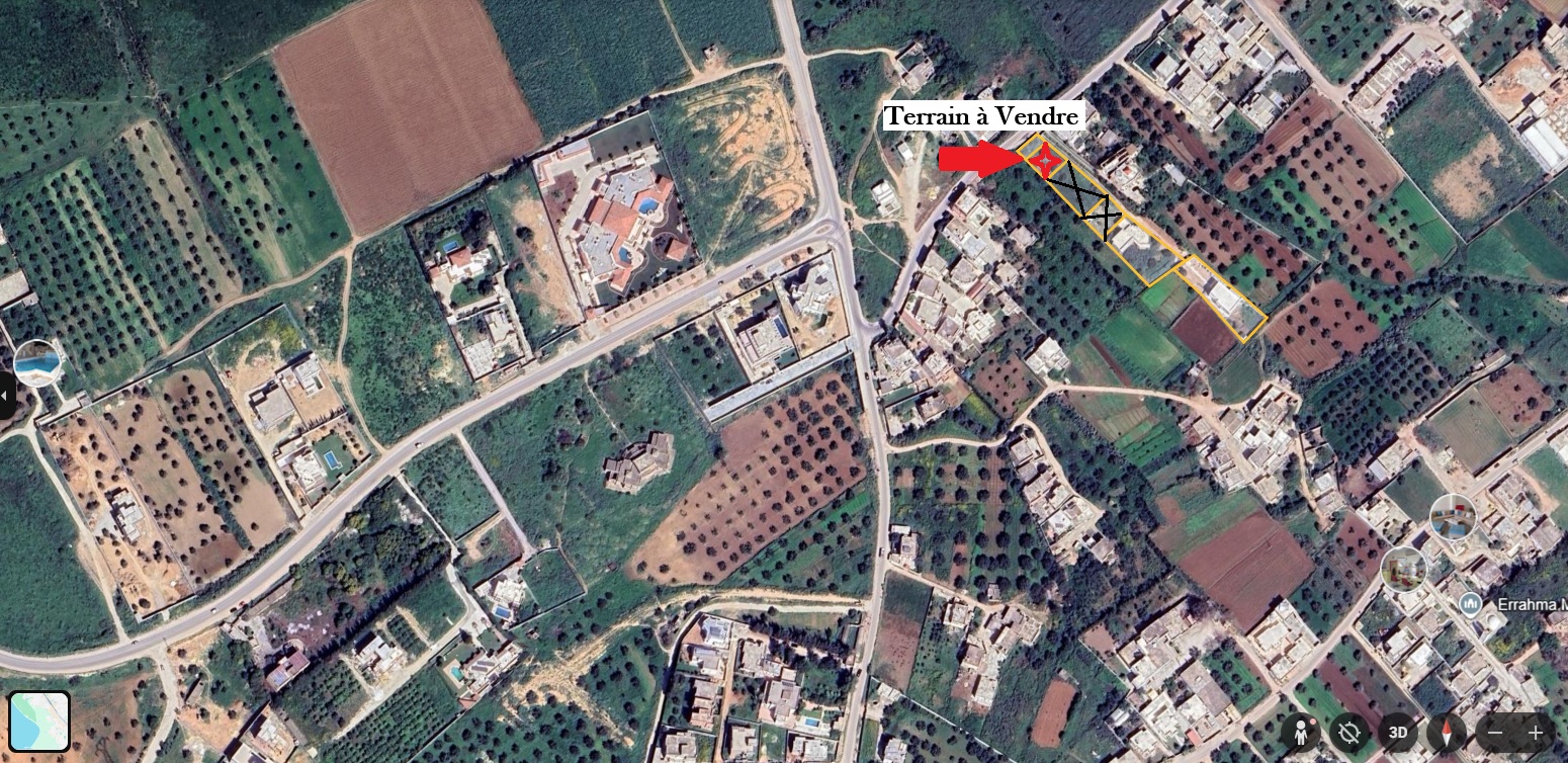 Raoued&nbsp;Borj Touil&nbsp;Terrain&nbsp;Terrain nu&nbsp;Terrain r�sidence priv�e securis�e clotur�e