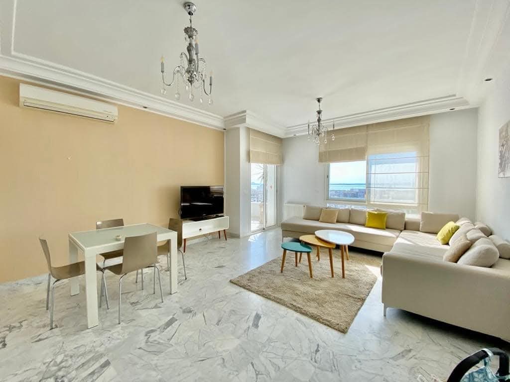 La Marsa&nbsp;Berge Du Lac&nbsp;Location&nbsp;Appart. 4 pi�ces&nbsp;Appartement meubl� s3 avec vue sur lac