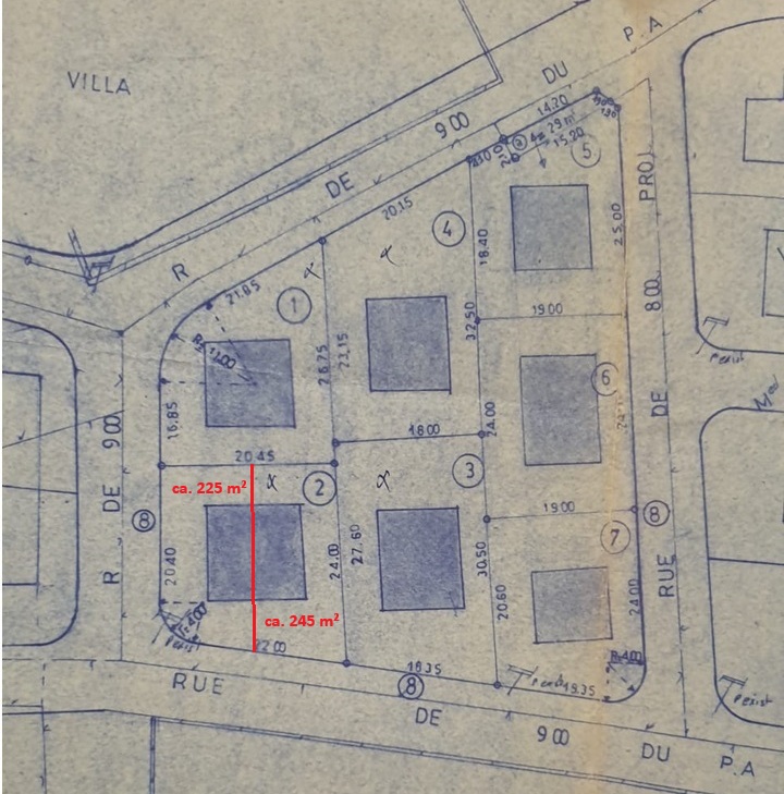 Nabeul&nbsp;Nabeul&nbsp;Terrain&nbsp;Terrain nu&nbsp;Lot 1 de 225 m2 pour villas jumel�es  2 fa�ades