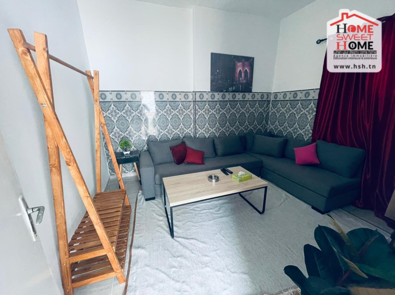 La Marsa&nbsp;Cite El Khalil&nbsp;Location&nbsp;Appart. 1 pi�ce&nbsp;Studio straub meubl� � la marsa