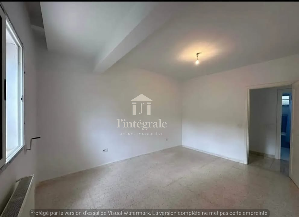 Ariana Ville&nbsp;El Menzah 5&nbsp;Location&nbsp;Appart. 3 pi�ces&nbsp;S2 rez de chauss�e avec jardin