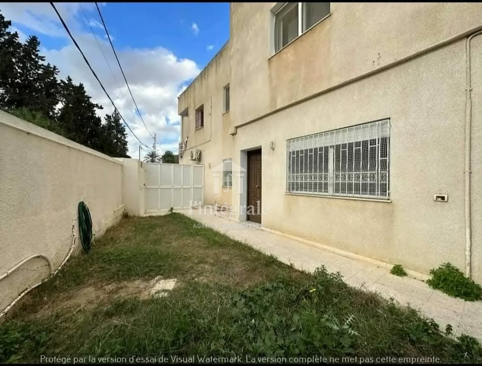 Ariana Ville&nbsp;El Menzah 5&nbsp;Location&nbsp;Appart. 3 pi�ces&nbsp;S2 rez de chauss�e avec jardin