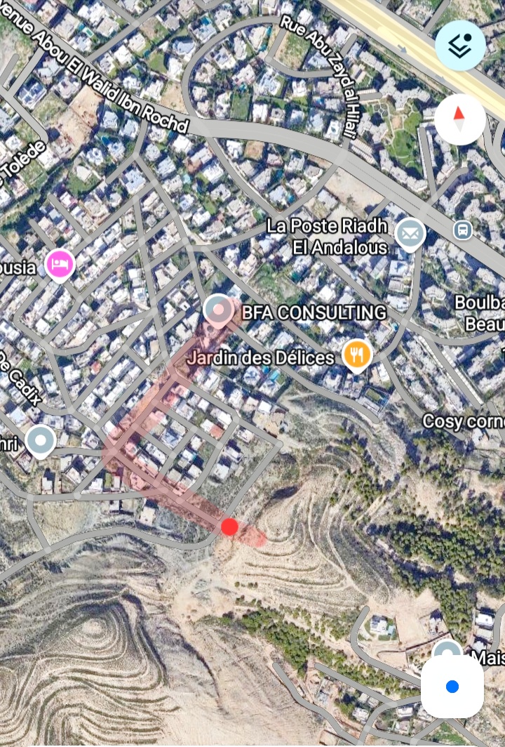 Ariana Ville&nbsp;Riadh Landlous&nbsp;Terrain&nbsp;Terrain nu&nbsp;Terrain pour construction