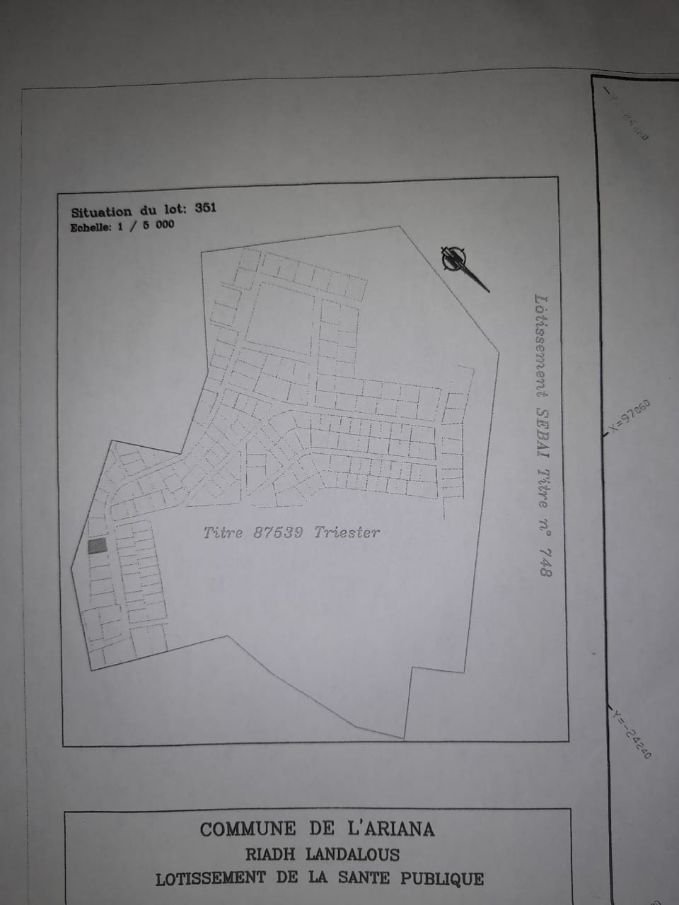 Ariana Ville&nbsp;Riadh Landlous&nbsp;Terrain&nbsp;Terrain nu&nbsp;Terrain pour construction