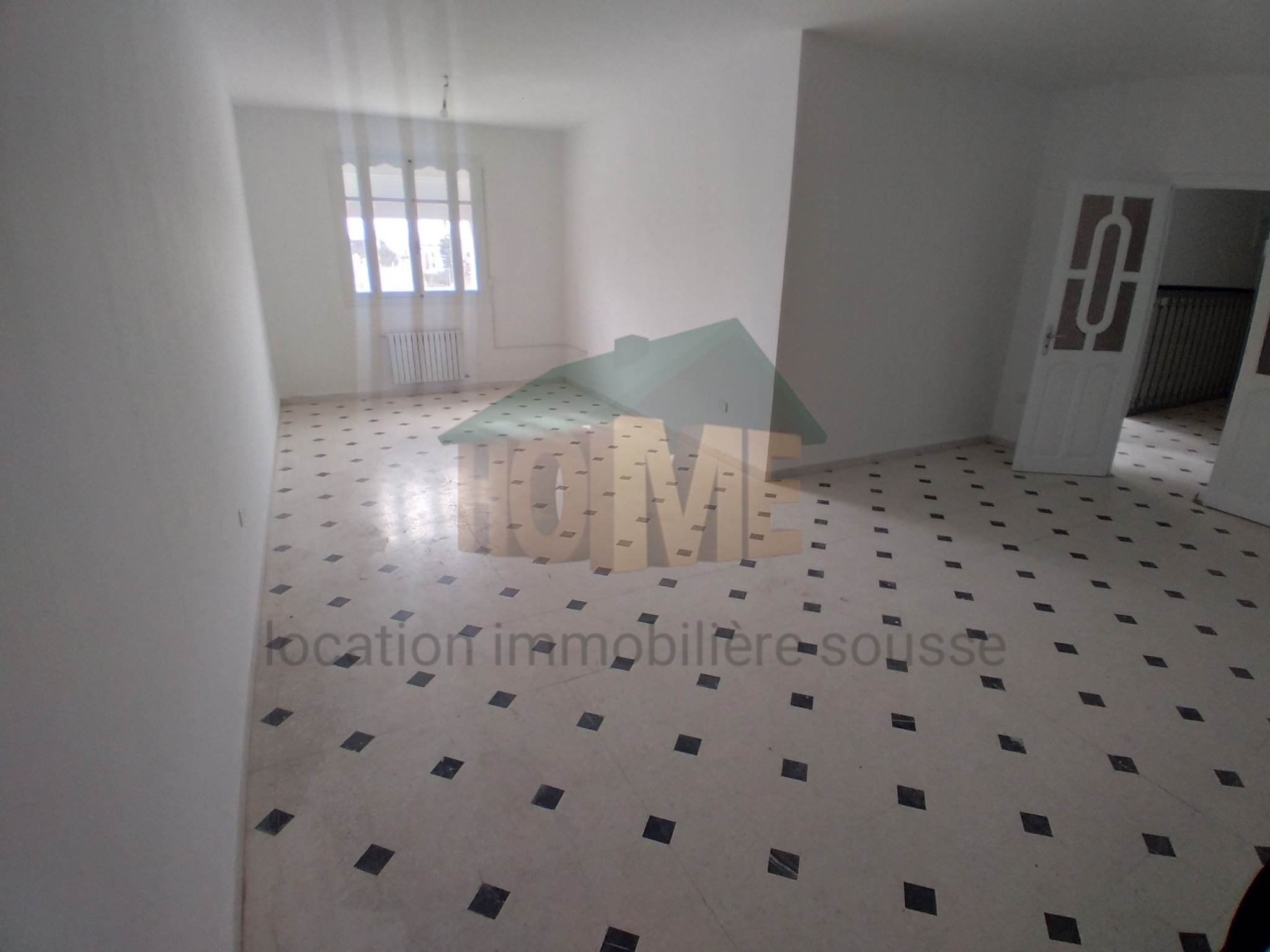 Sousse Jaouhara&nbsp;Sousse Khezama&nbsp;Location&nbsp;Appart. 2 pi�ces&nbsp;S4 sans meuble a khezama