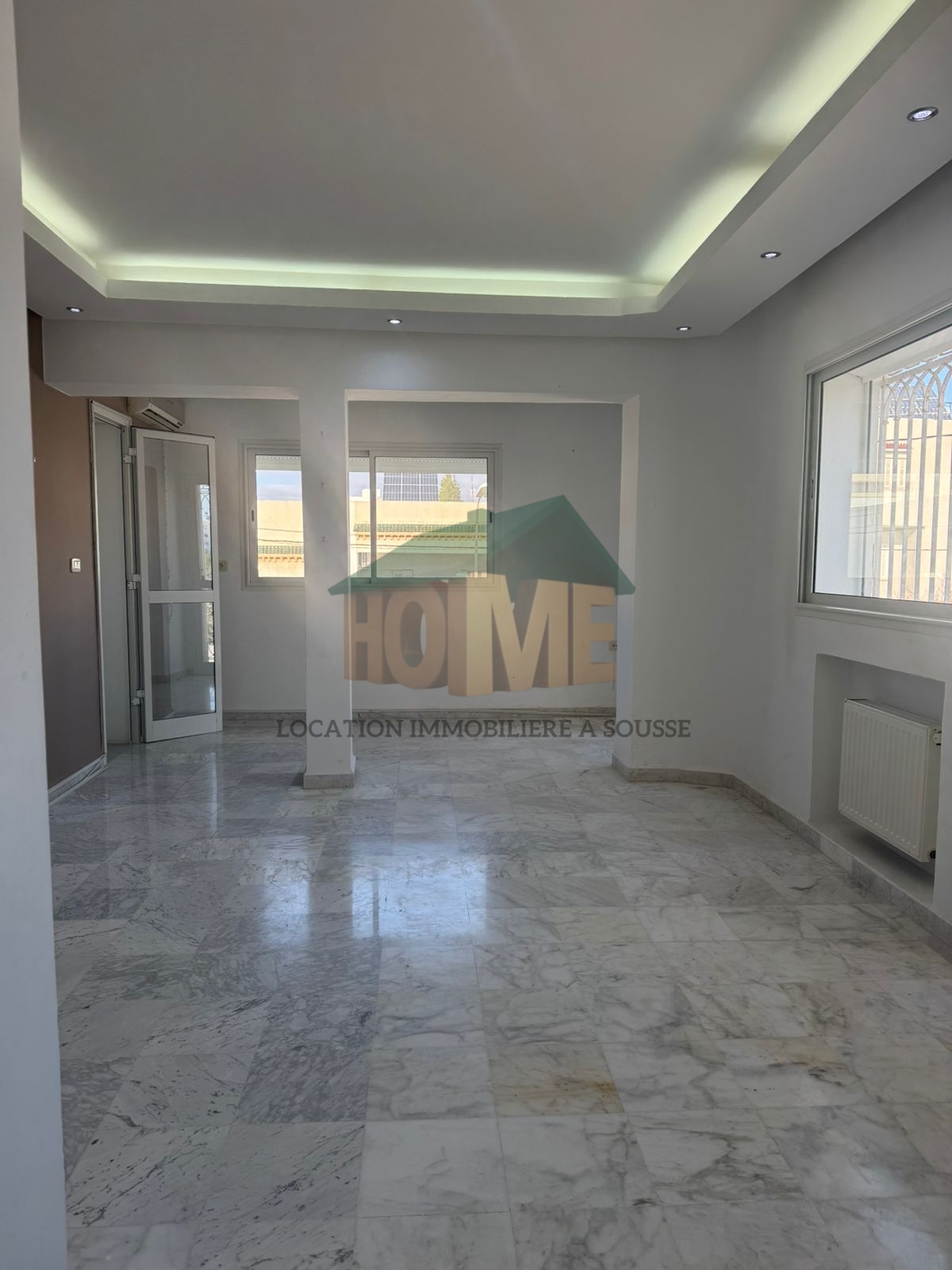 Sousse Jaouhara&nbsp;Sousse Khezama&nbsp;Location&nbsp;Appart. 2 pi�ces&nbsp;S2 etage de villa a khzema est