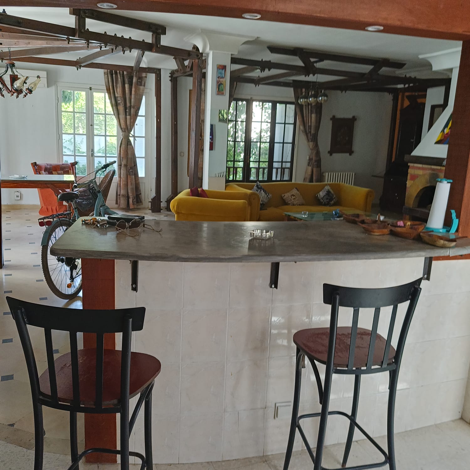 Ariana Ville&nbsp;El Menzah 8&nbsp;Location&nbsp;Appart. 3 pi�ces&nbsp;Un apaisant �tage de villa s2 meubl� � menzah8