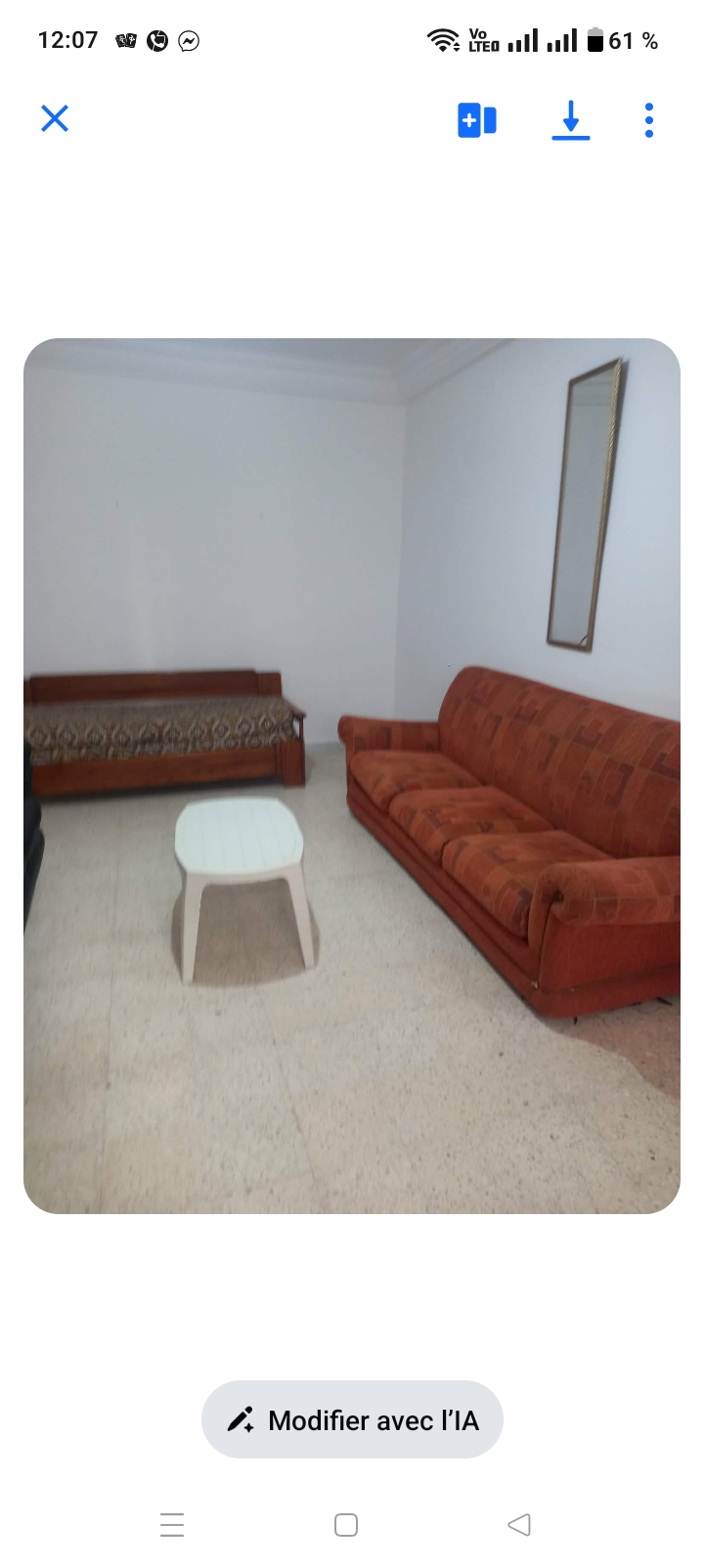 El Omrane Superieur&nbsp;Cite Ibn Khaldoun I&nbsp;Location&nbsp;Appart. 2 pi�ces&nbsp;Un beau studio