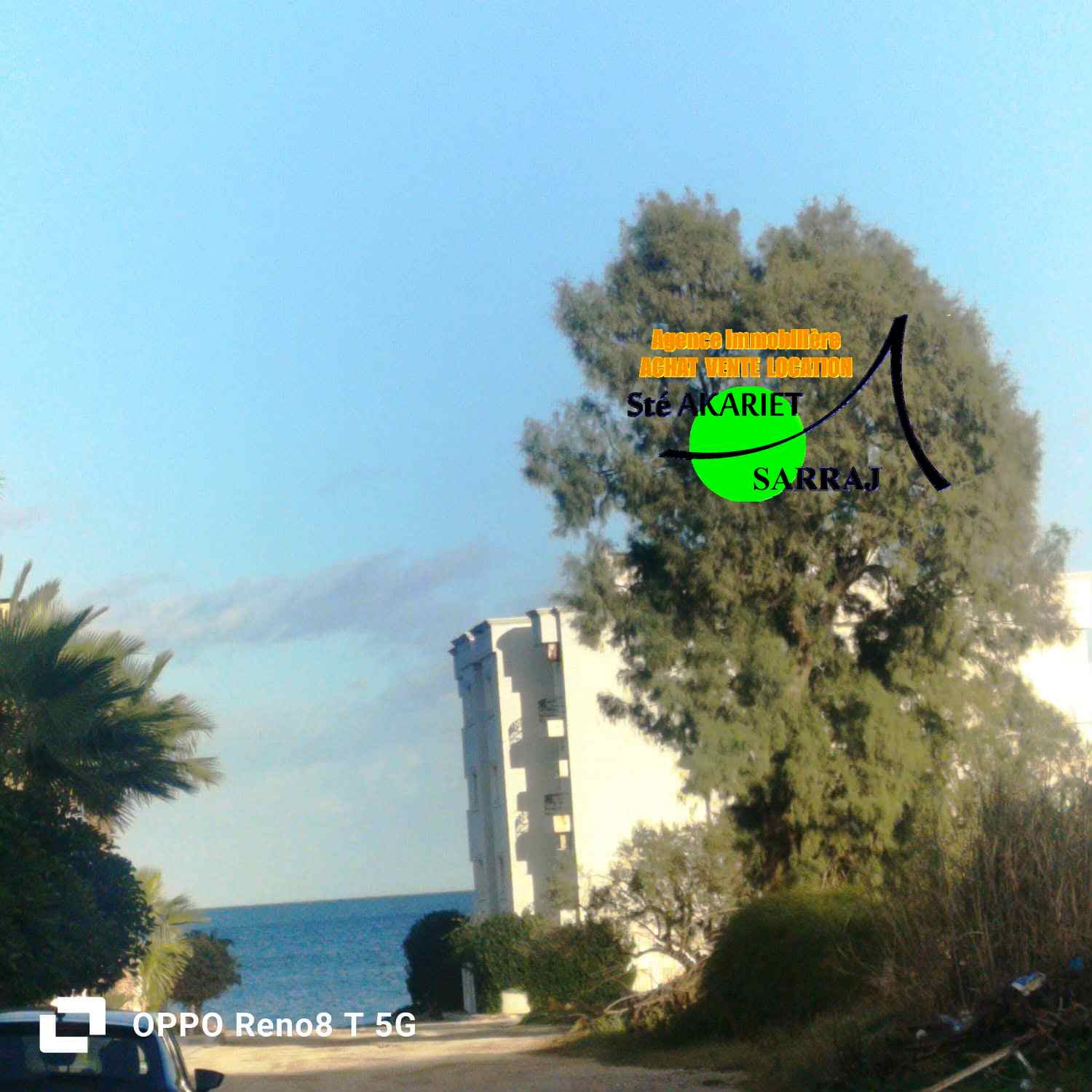 Akouda&nbsp;Chatt Meriem&nbsp;Vente&nbsp;Appart. 3 pi�ces&nbsp;Appartements s2 vue de mer � 50 de la plage