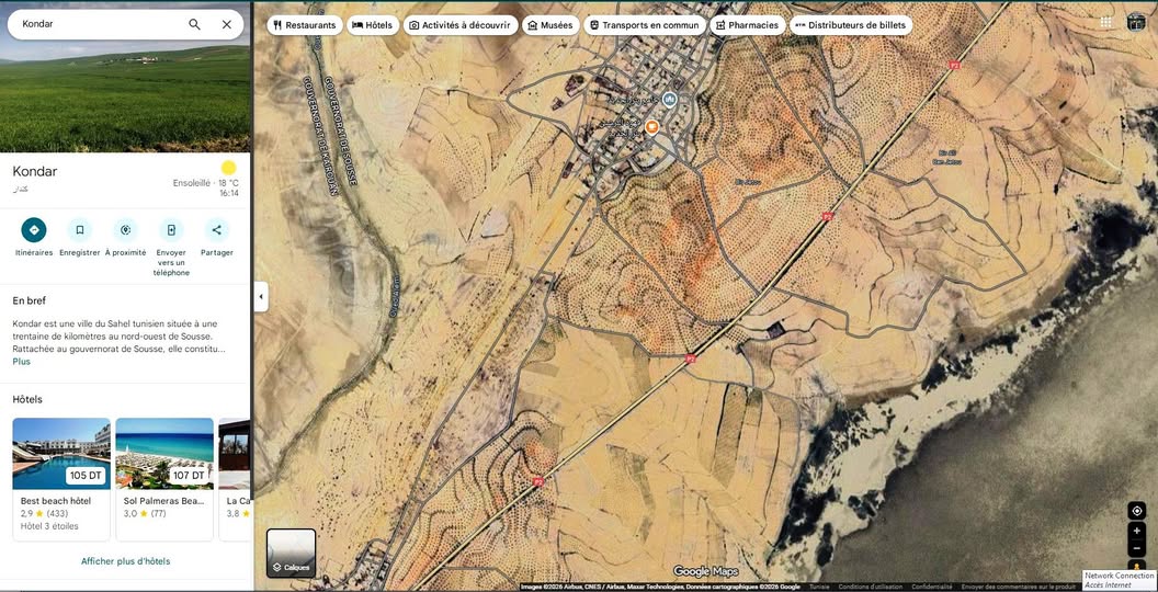 Kalaa El Kebira&nbsp;Kalaa El Kebira&nbsp;Terrain&nbsp;Terrain agricole&nbsp;Terrain 7 hectares et 8000m � kondar vers kairouan