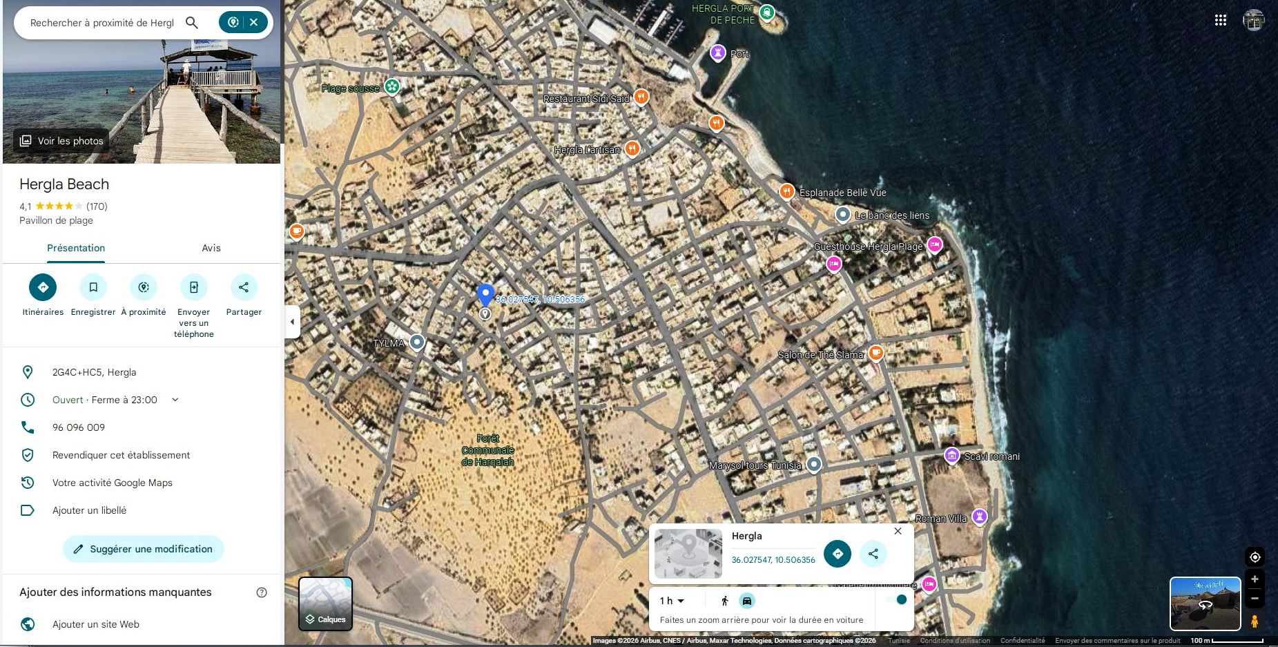 Hergla&nbsp;Hergla&nbsp;Terrain&nbsp;Terrain nu&nbsp;Terrain 1070m derri�re municipalit� hergla