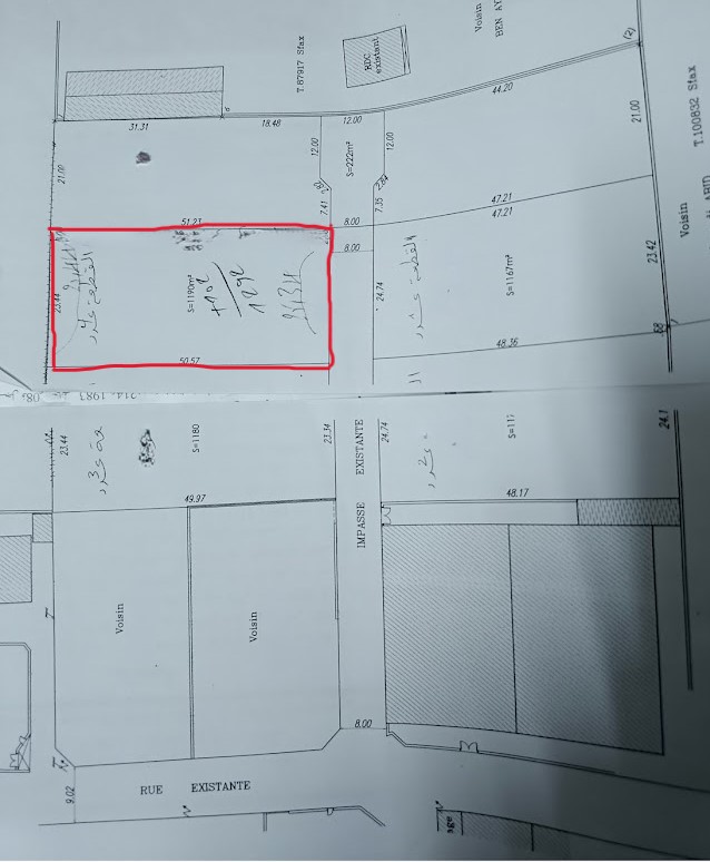 Sakiet Ezzit&nbsp;Merkez Chihya&nbsp;Terrain&nbsp;Terrain nu&nbsp;Opportunit� terrain � teniour km 9