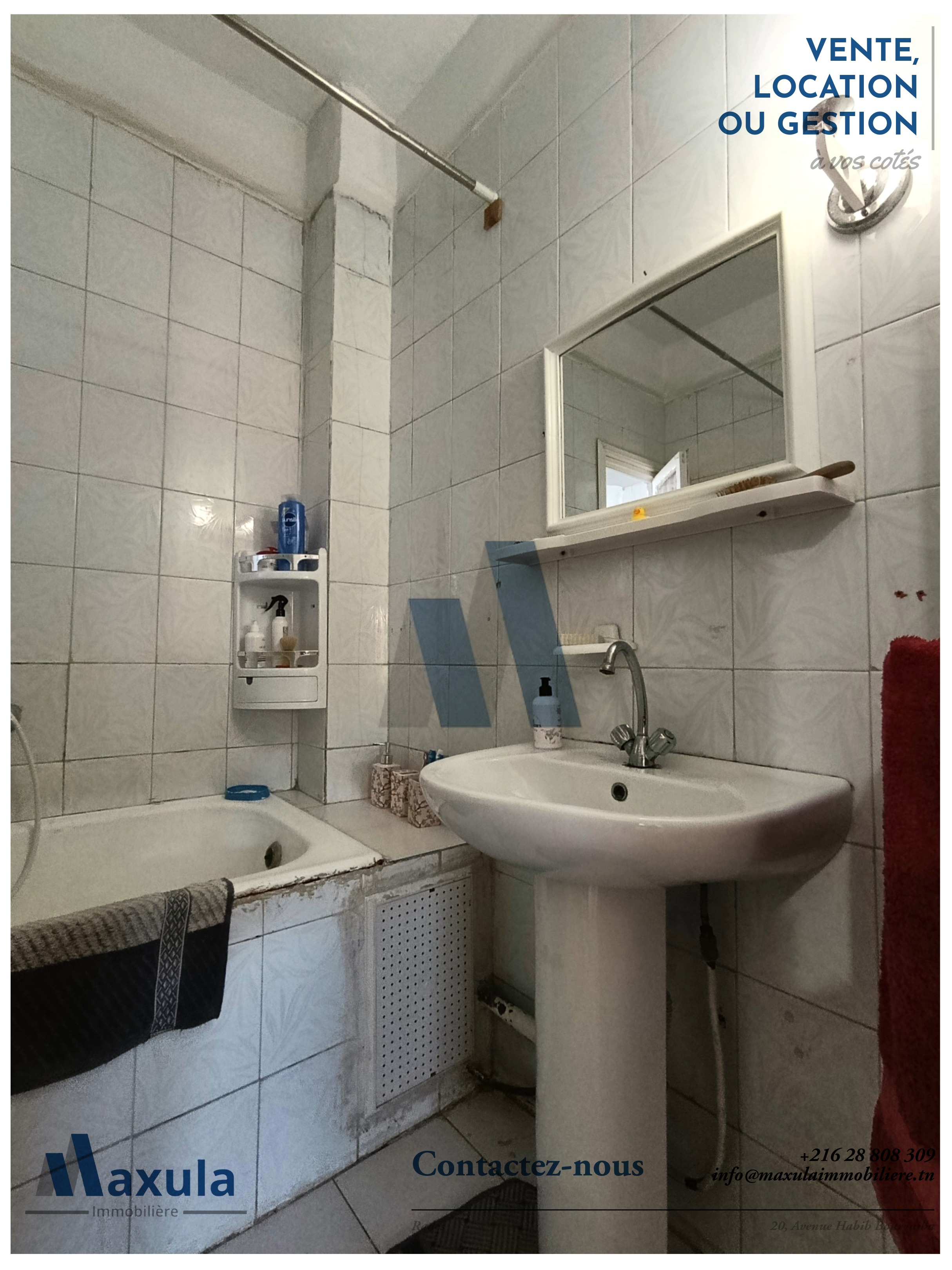 Rades&nbsp;Cite Snit&nbsp;Vente&nbsp;Appart. 4 pi�ces&nbsp;Appartement s3 au 3eme etage a rades snit