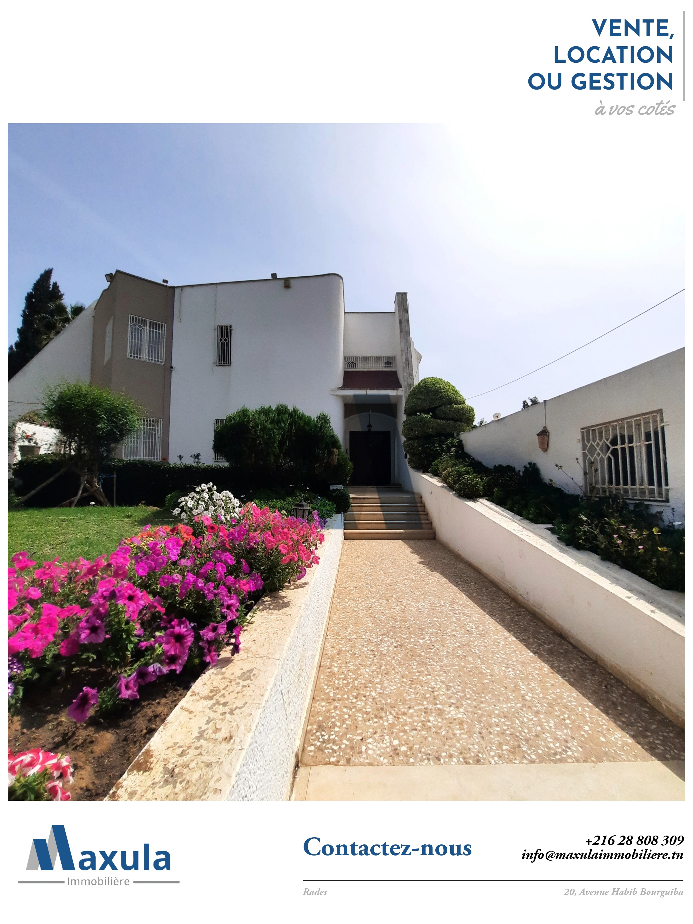 Rades&nbsp;Rades Mongil&nbsp;Vente&nbsp;Maisons&nbsp;Exceptionnelle villa a rades mongil