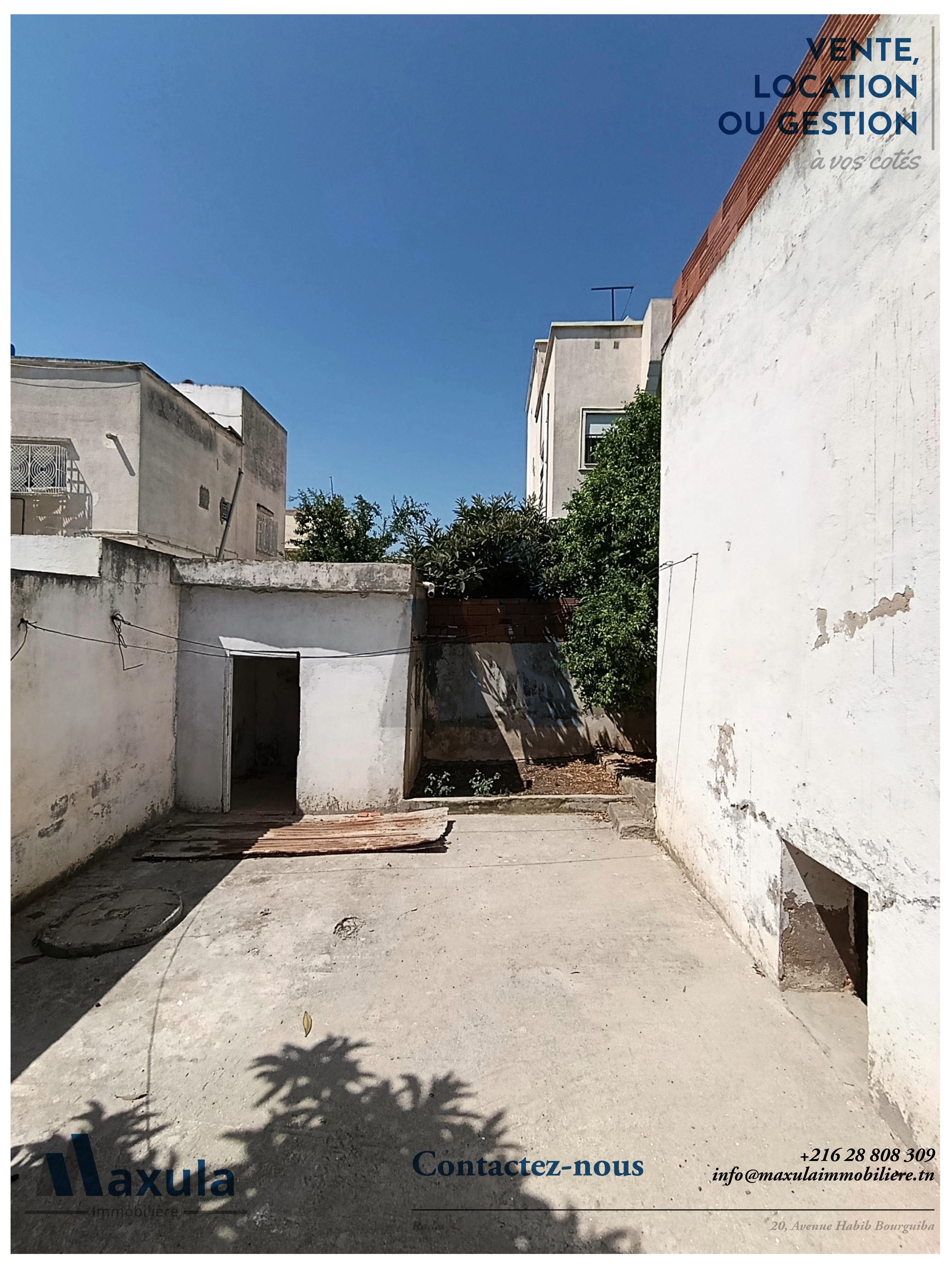Ben Arous&nbsp;Ben Arous&nbsp;Vente&nbsp;Appart. 4 pi�ces&nbsp;Villa s3 a renover a ben arous