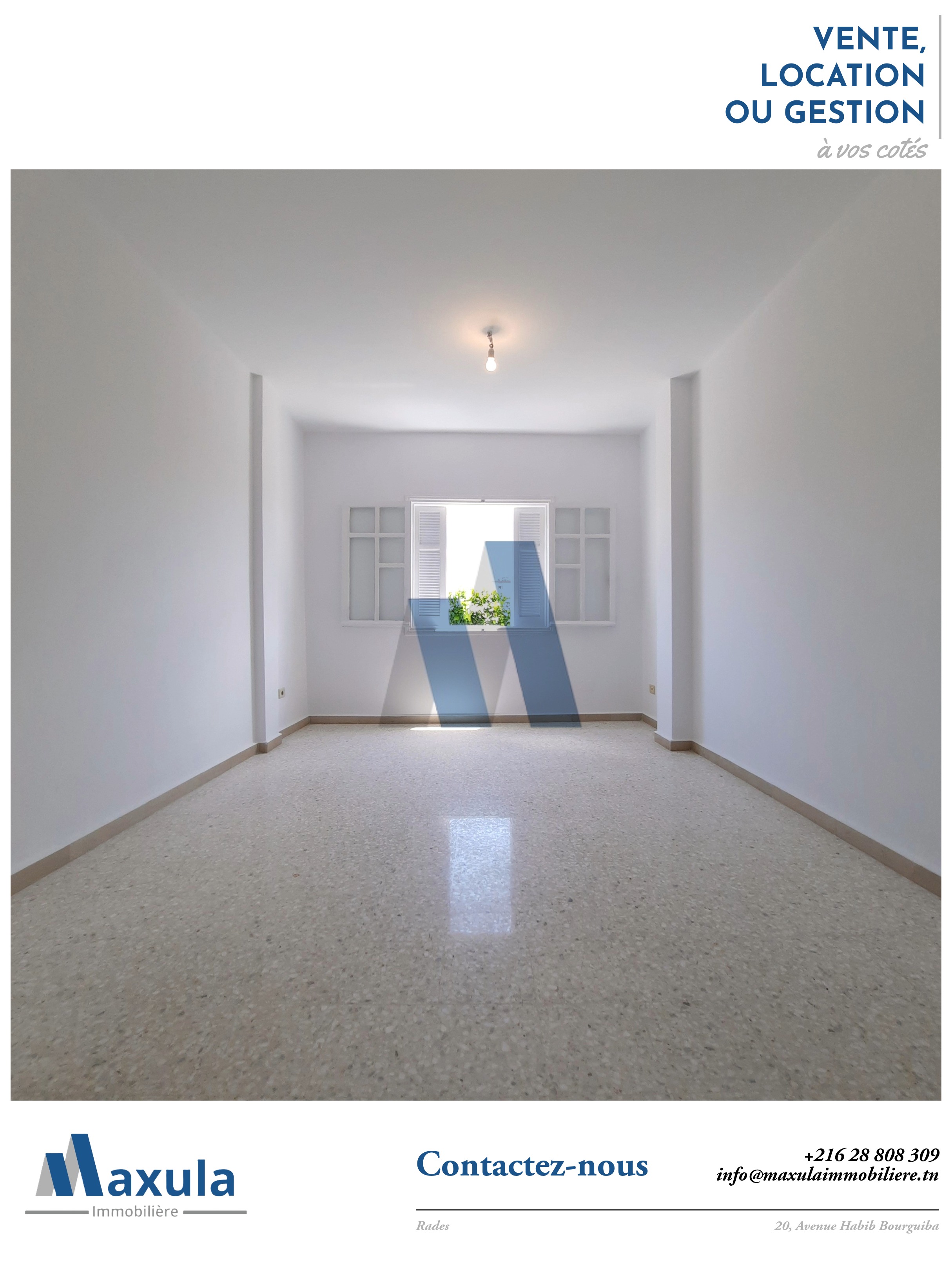 Rades&nbsp;Rades&nbsp;Bureaux & Commerces&nbsp;Bureau&nbsp;Bureau h2 a rades av habib bourguiba