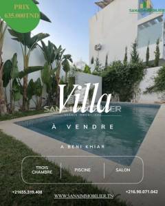 Beni Khiar&nbsp;Beni Khiar&nbsp;Vente&nbsp;Maisons&nbsp;A villa a beni khiar ref445a