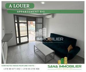 Hammamet&nbsp;Cite Afh&nbsp;Location&nbsp;Appart. 1 pi�ce&nbsp;A  appartement s1 ref458a