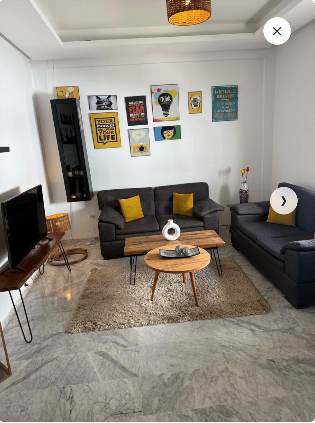 Ariana Ville&nbsp;Cite Ennasr 2&nbsp;Location&nbsp;Appart. 2 pi�ces&nbsp;S1 meubl� ennasr pr�s clinique