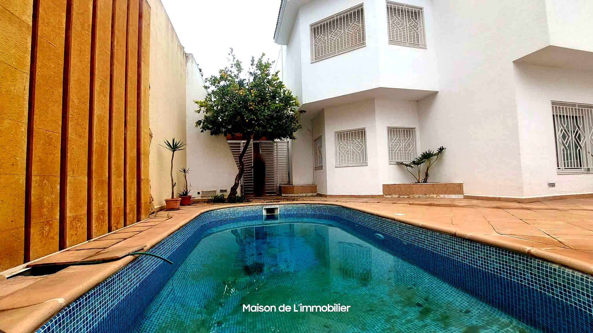 Ariana Ville&nbsp;Cite Ennasr 2&nbsp;Location&nbsp;Maisons&nbsp;Villa s5 � ennasr 2 avec piscine et jardin