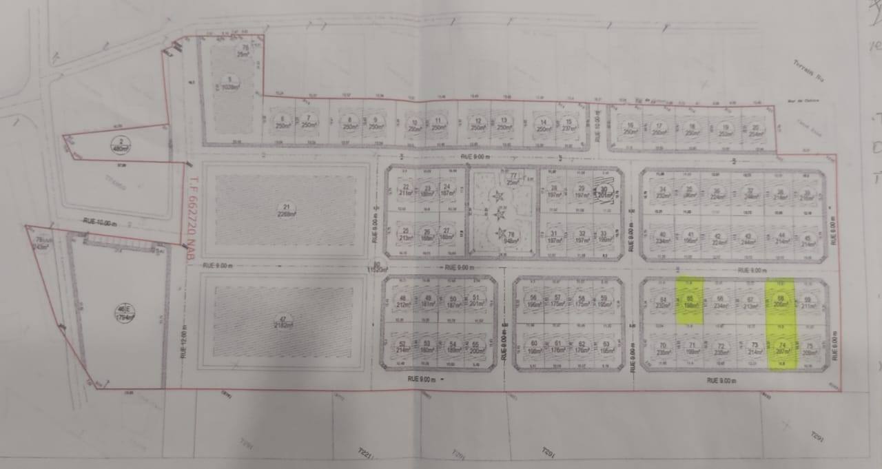 Grombalia&nbsp;Fondouk Jedid&nbsp;Terrain&nbsp;Terrain nu&nbsp;3 lots � fondek jedid