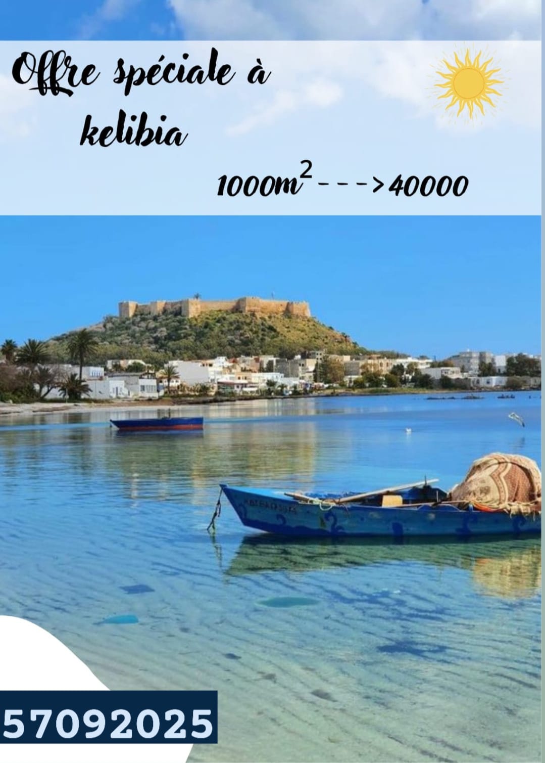 El Haouaria&nbsp;El Haouaria&nbsp;Terrain&nbsp;Terrain nu&nbsp;Terrais chatt kebli