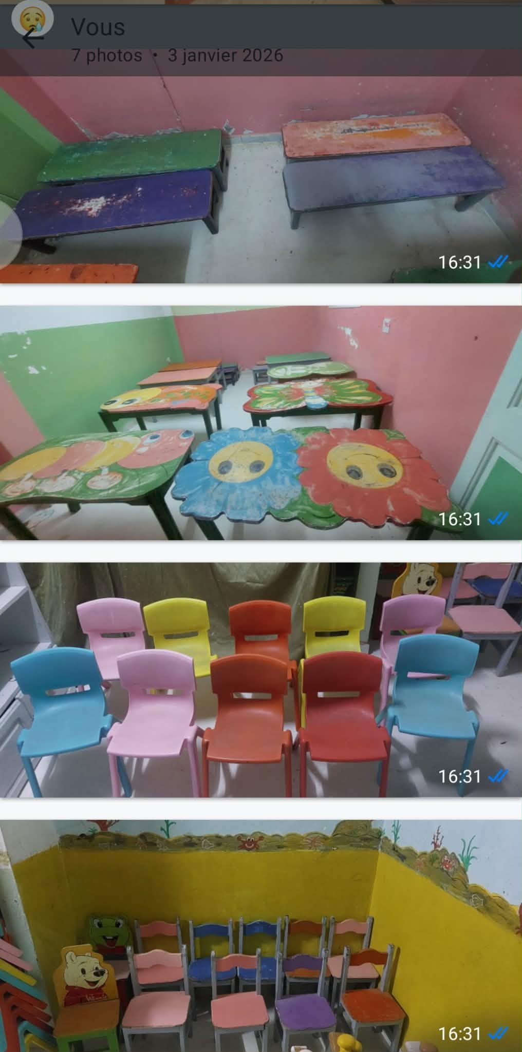 Mohamadia&nbsp;Cite El Ksar&nbsp;Meubles d'enfant&nbsp;Autres&nbsp;Des equipements du jardin d'enfant