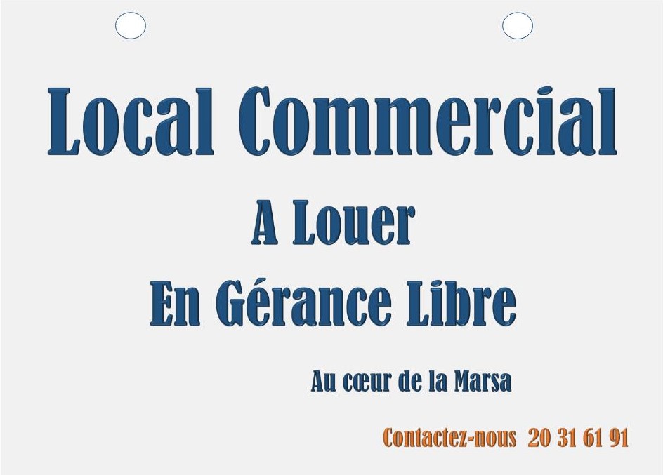 La Marsa&nbsp;Marsa Safsaf&nbsp;Bureaux & Commerces&nbsp;G�rance libre&nbsp;G�rance libre    emplacement strat�gique la marsa