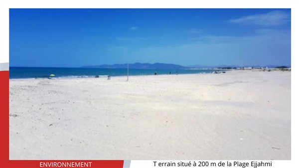 Hammam Chatt&nbsp;Borj Cedria&nbsp;Terrain&nbsp;Terrain nu&nbsp;Terrain de 257 m2 de coin com r�sid 670 tnd le m2