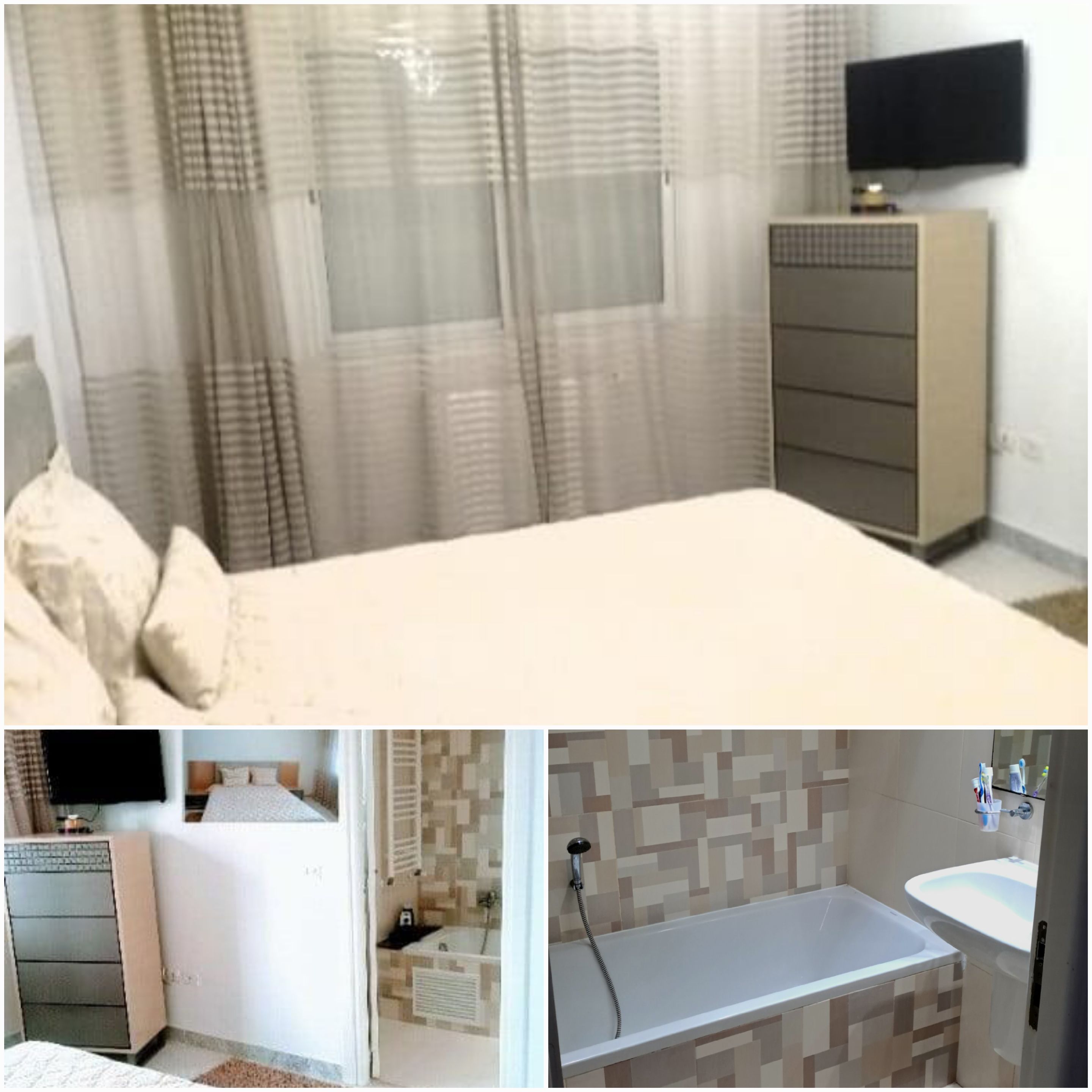 Ain Zaghouan&nbsp;Ain Zaghouan&nbsp;Location&nbsp;Appart. 5 pi�ces+&nbsp;S4meubl� neuf pr �tranger cit� palmeraies