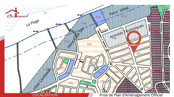 Soliman&nbsp;Soliman&nbsp;Terrain&nbsp;Terrain nu&nbsp;Terrain de 400m2 � 670 tnd le m2