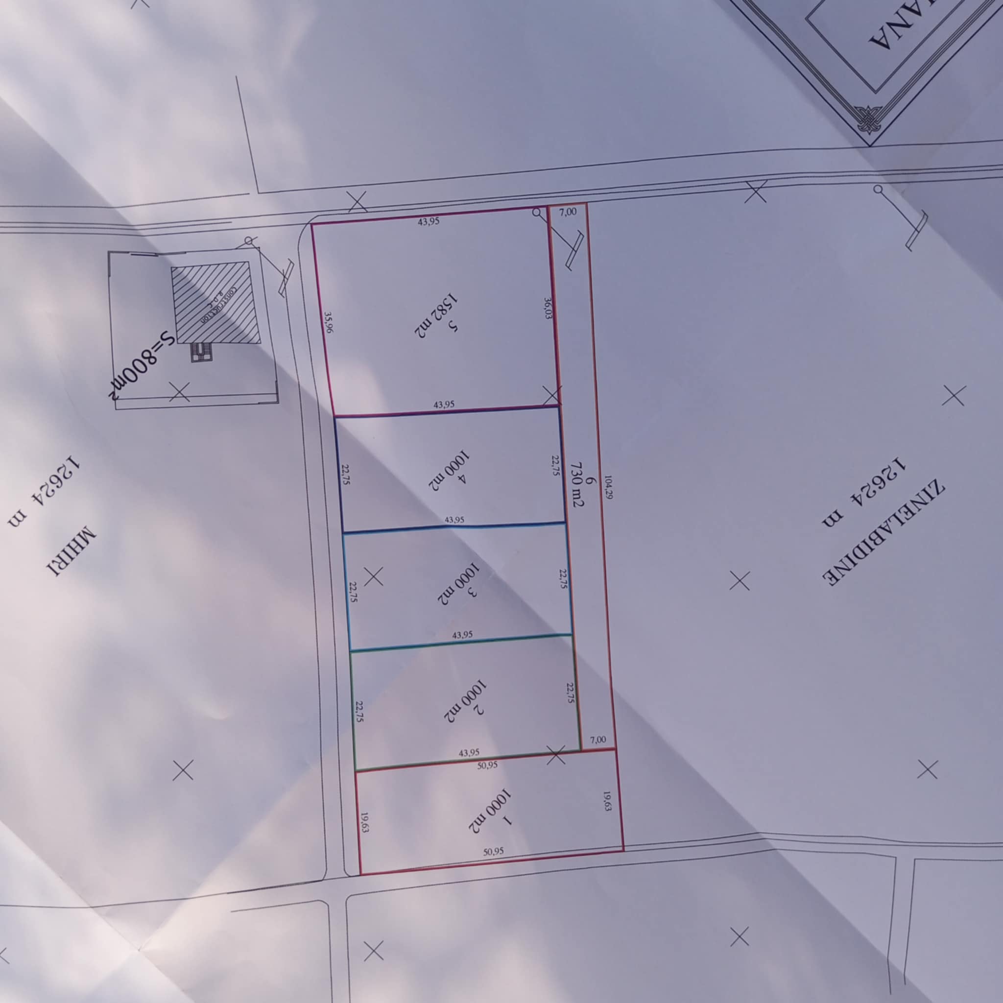 Sidi Thabet&nbsp;Sidi Thabet&nbsp;Terrain&nbsp;Terrain agricole&nbsp;Lots de terrain de 1000 m situ�s � sidi thabet