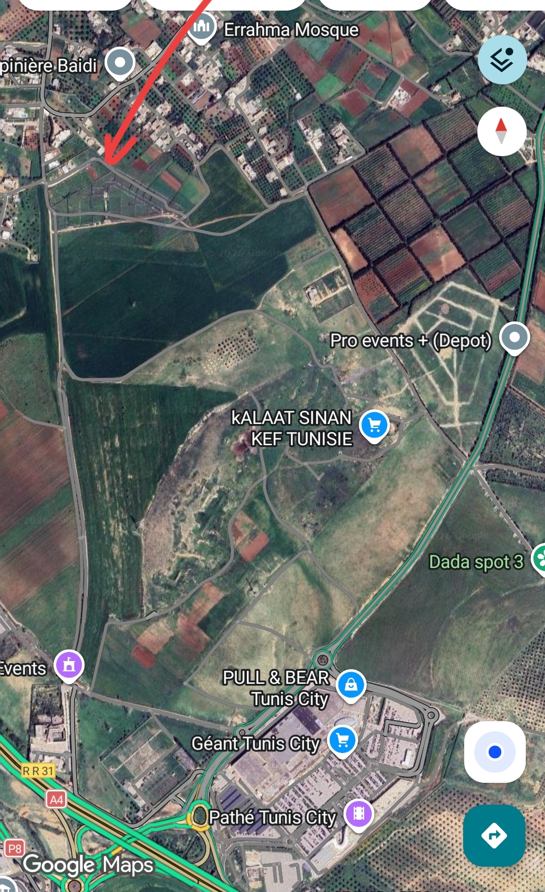 Sidi Thabet&nbsp;Borj Youssef&nbsp;Terrain&nbsp;Terrain nu&nbsp;Agr�able terrain en pleine nature a 5mn de geant