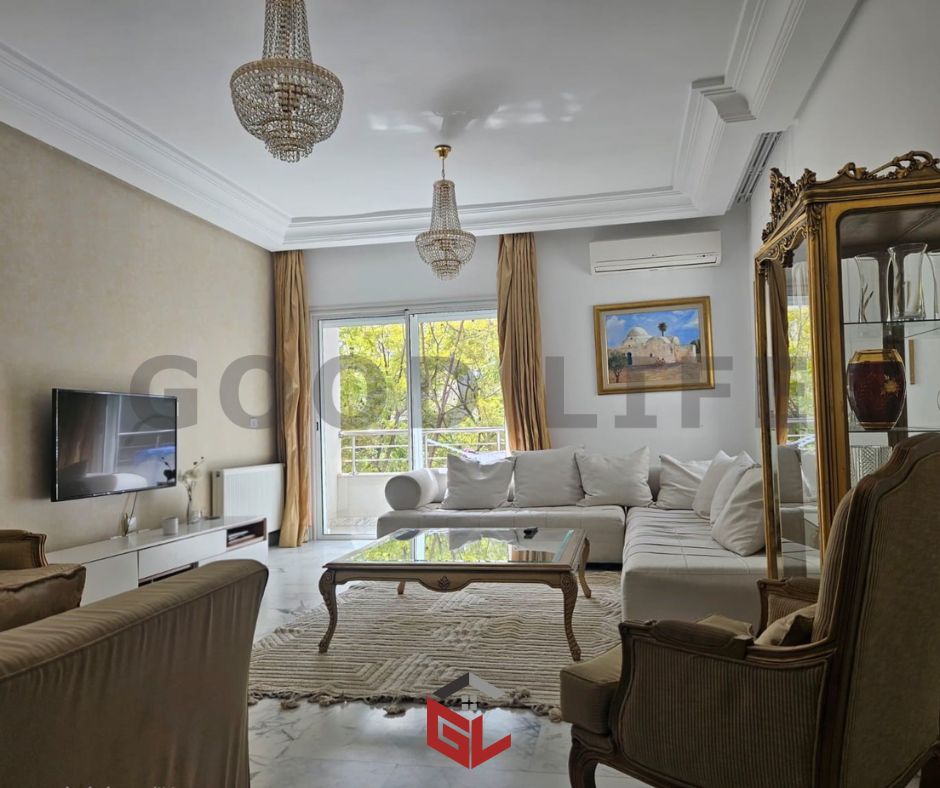 Ain Zaghouan&nbsp;Jardins de Carthage&nbsp;Location&nbsp;Appart. 4 pi�ces&nbsp;S3 meubl� aux jardins de carthage