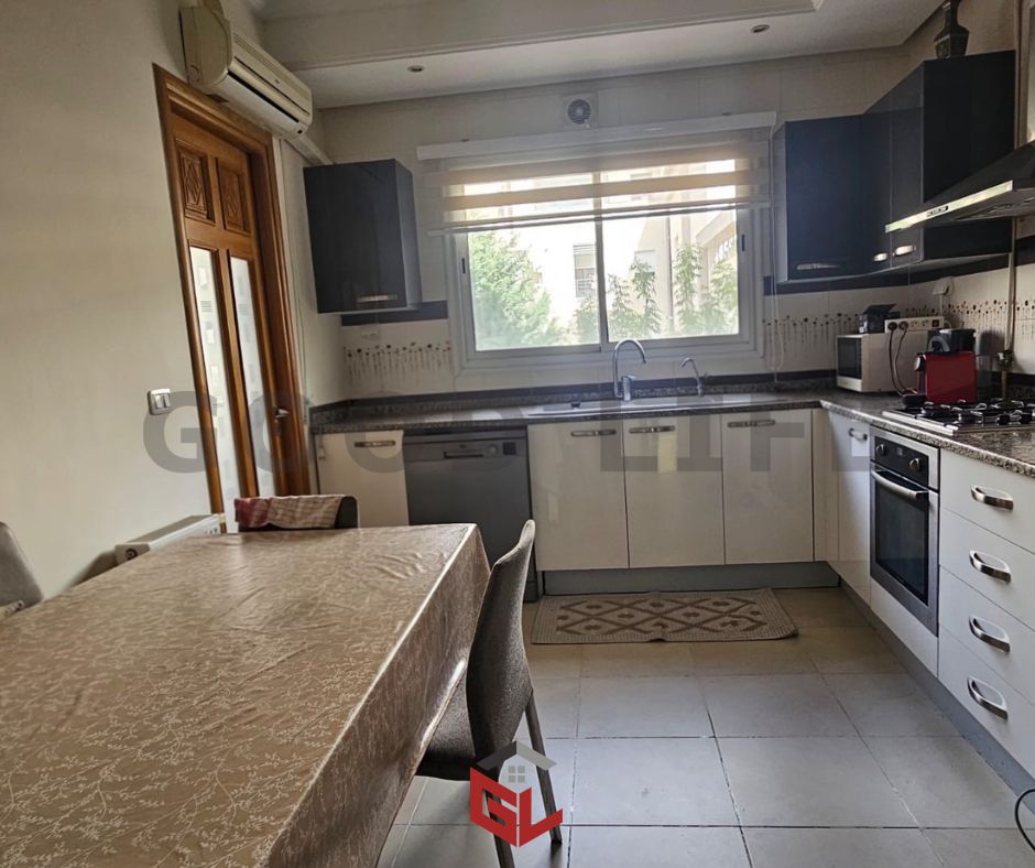 Ain Zaghouan&nbsp;Jardins de Carthage&nbsp;Location&nbsp;Appart. 4 pi�ces&nbsp;S3 meubl� aux jardins de carthage