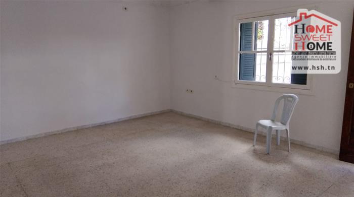 Carthage&nbsp;El Yasmina&nbsp;Location&nbsp;Appart. 3 pi�ces&nbsp;Rdc de villa s2 alyor � carthage yasmina