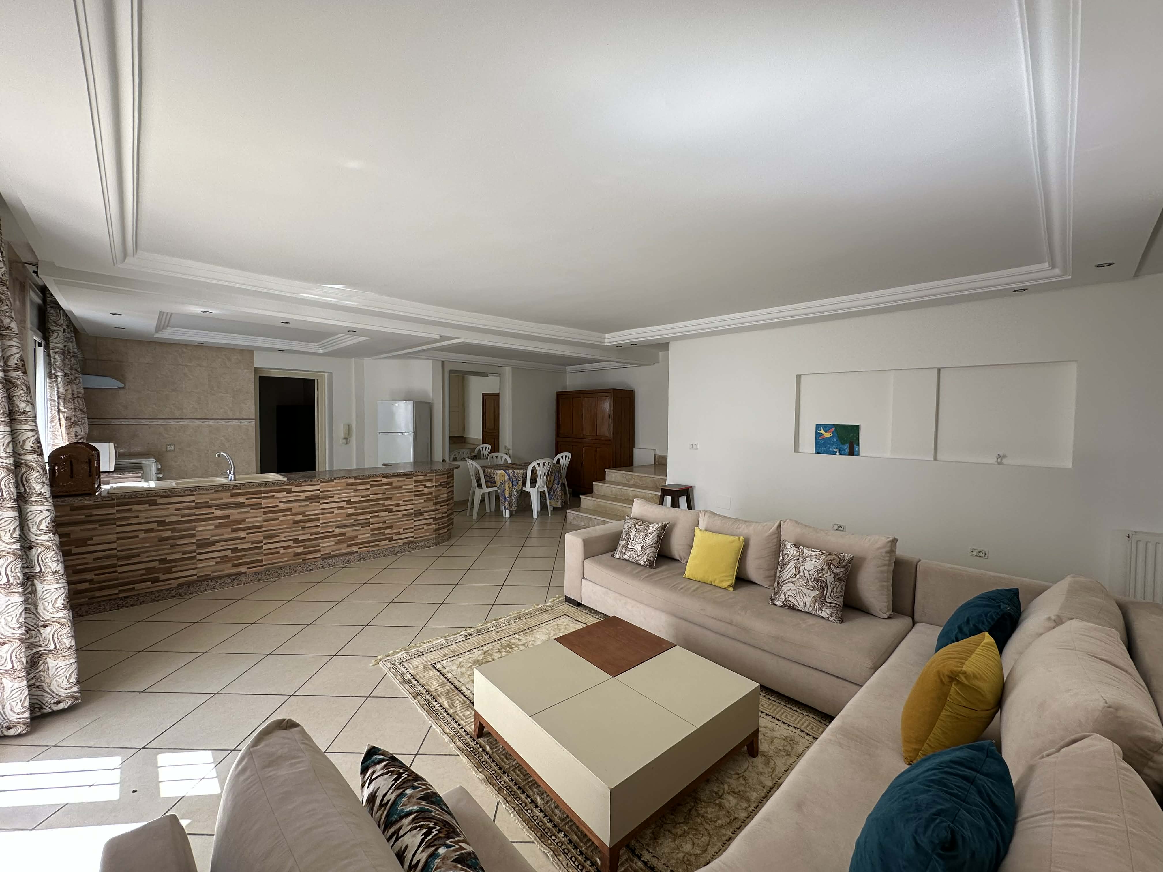 El Menzah&nbsp;El Manar 1&nbsp;Location&nbsp;Appart. 3 pi�ces&nbsp;Rez de chauss�e de villa s2 meubl� � manar 1