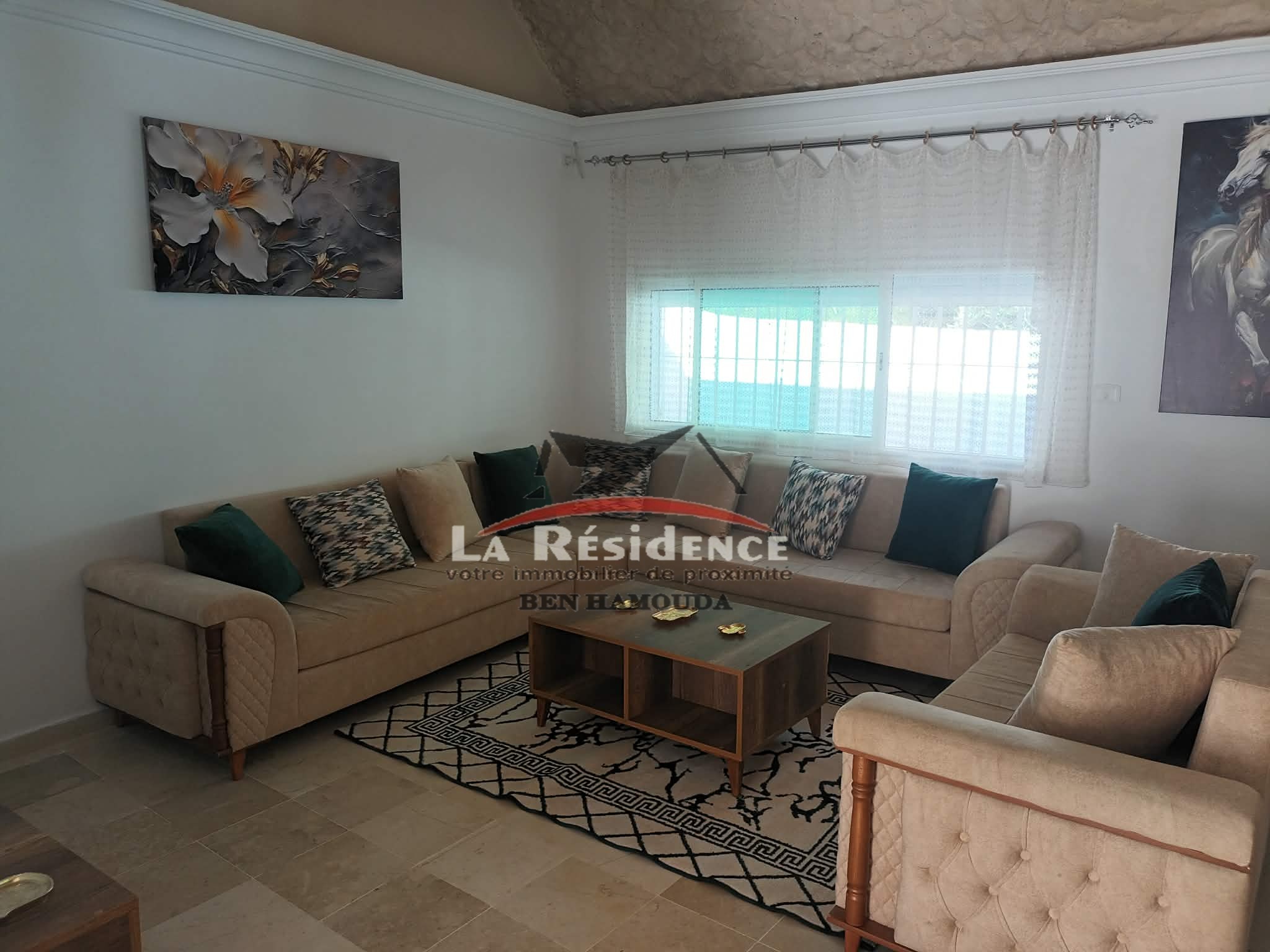 Bizerte Nord&nbsp;Bizerte&nbsp;Location&nbsp;Appart. 3 pi�ces&nbsp;Villa avec piscine meubl�  � corniche bizerte