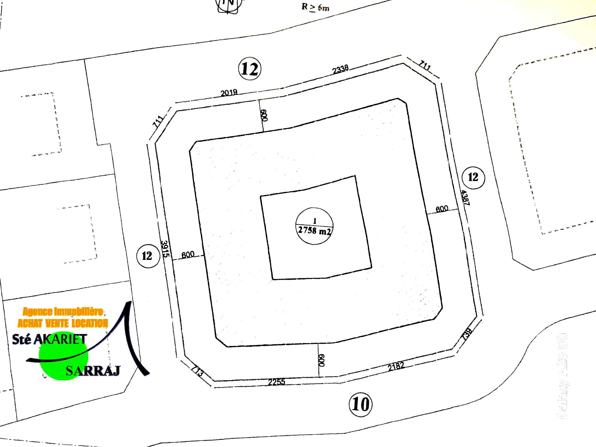 Hammam Sousse&nbsp;Hammam Sousse&nbsp;Terrain&nbsp;Terrain nu&nbsp;Lot approuv� 3758m � hammem sousse vers kantaoui