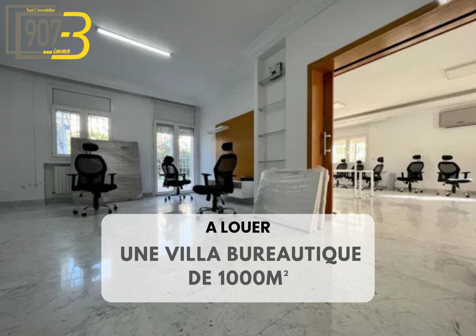 El Menzah&nbsp;Mutuelle Ville&nbsp;Location&nbsp;Autre&nbsp;Villa � usage bureautique � notre dame