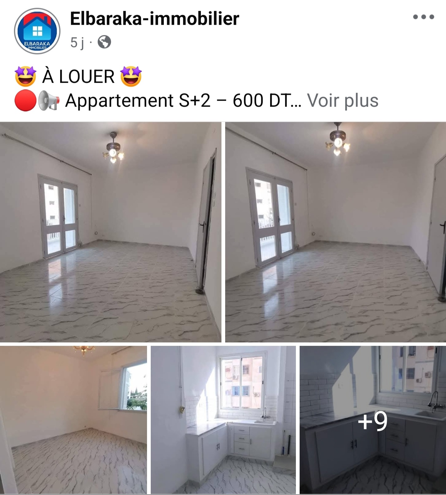 Ezzahra&nbsp;Ezzahra El Habib&nbsp;Location&nbsp;Appart. 3 pi�ces&nbsp;Appartement s2 a ezzahra lycee